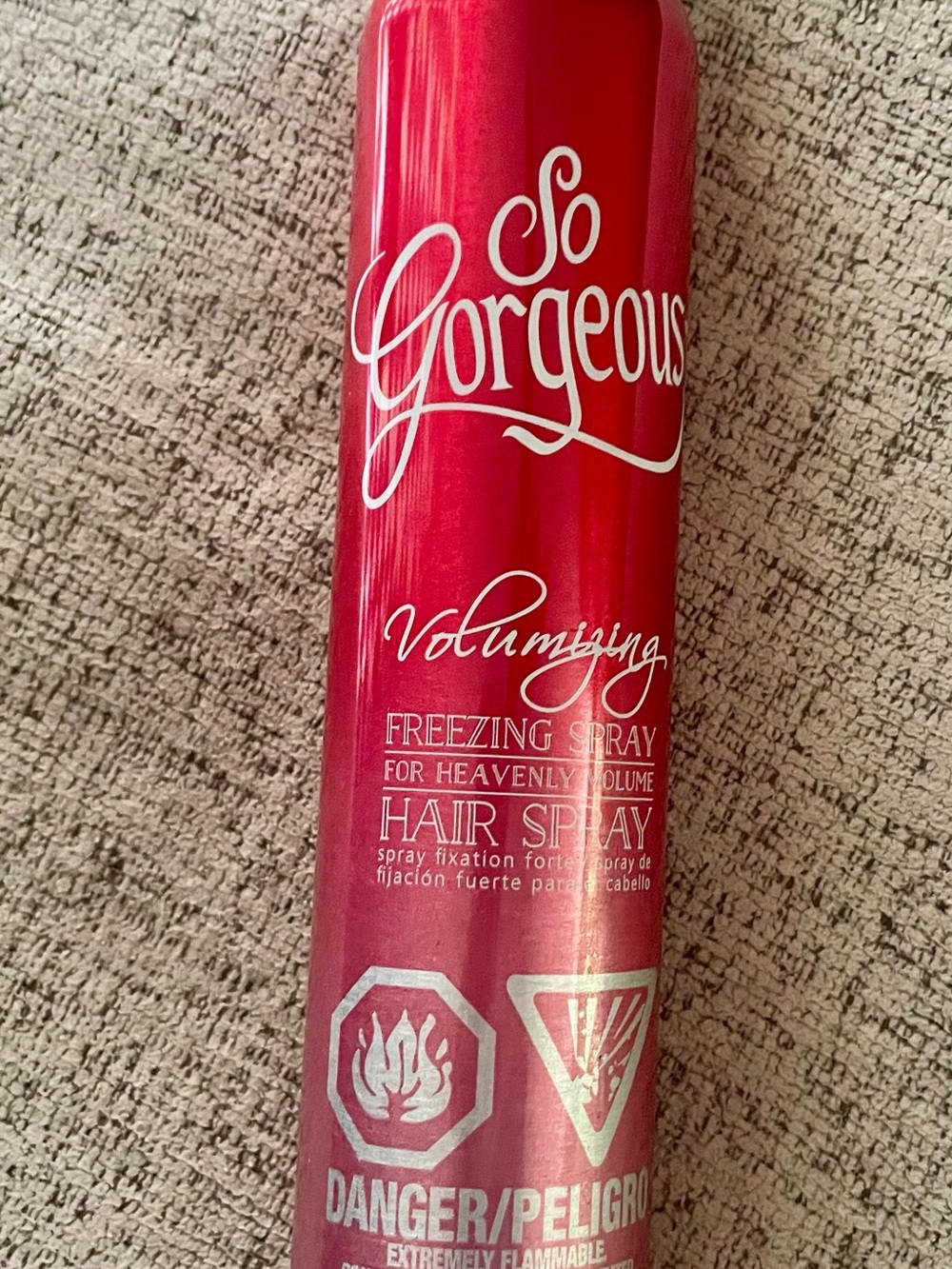 So Gorgeous Volumizing Freezing Hair Spray - FULL CAN.